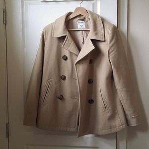 Short Tan Old Navy Peacoat